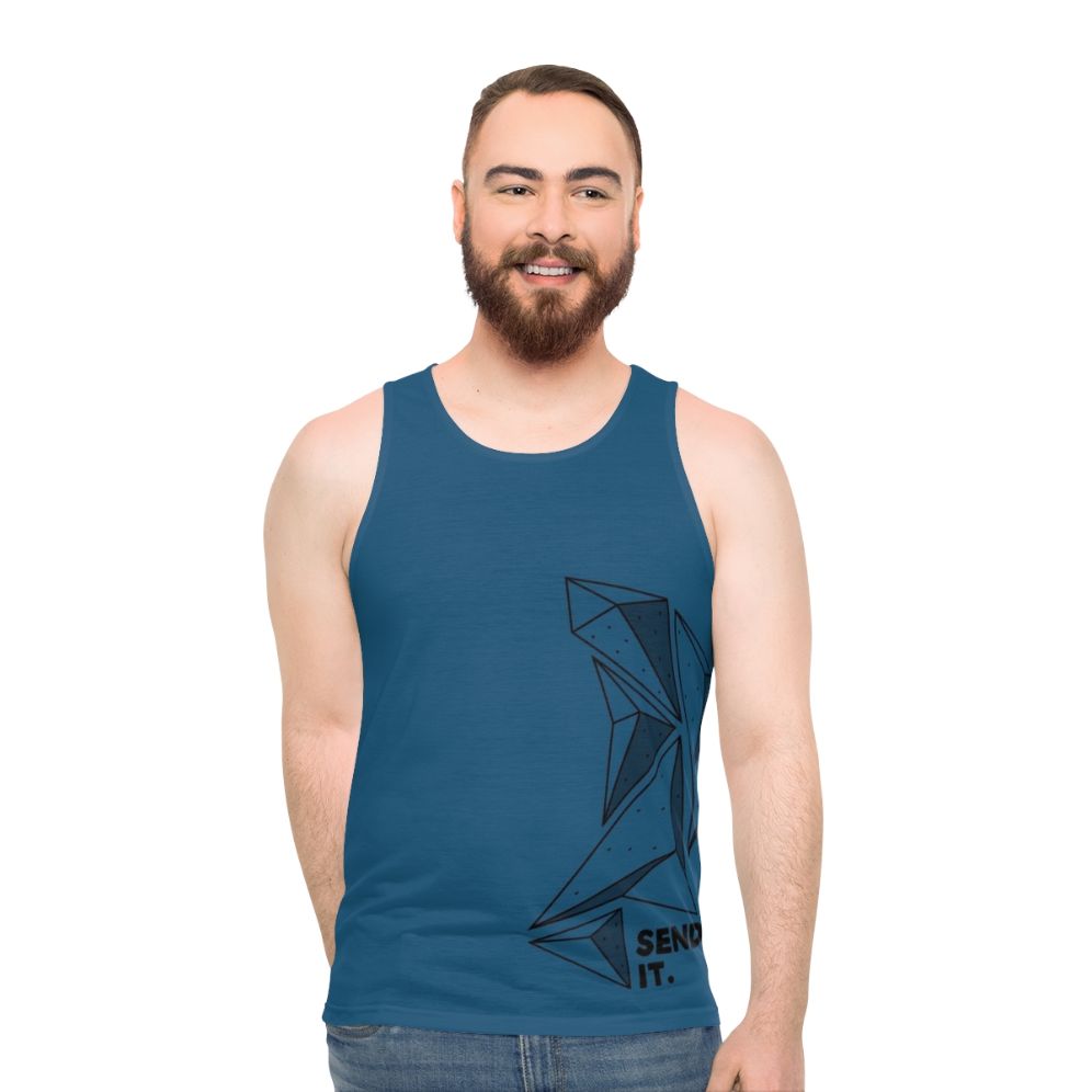 Rock climbing unisex tank top