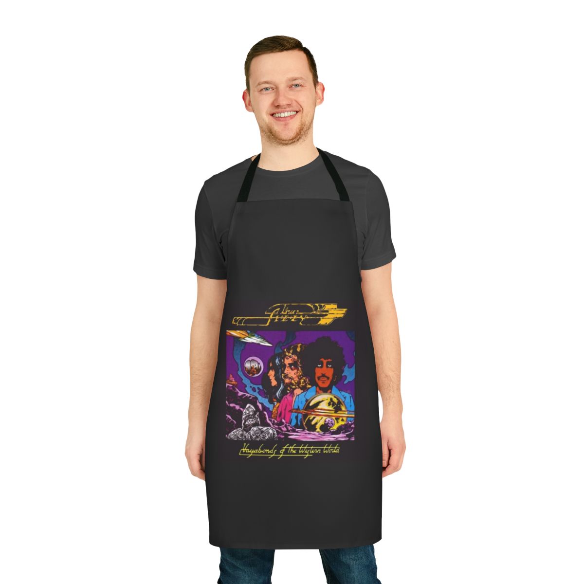 Thin Lizzy inspired apron with band logo and album artwork