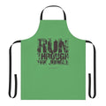 Rock n roll inspired minimalist design apron