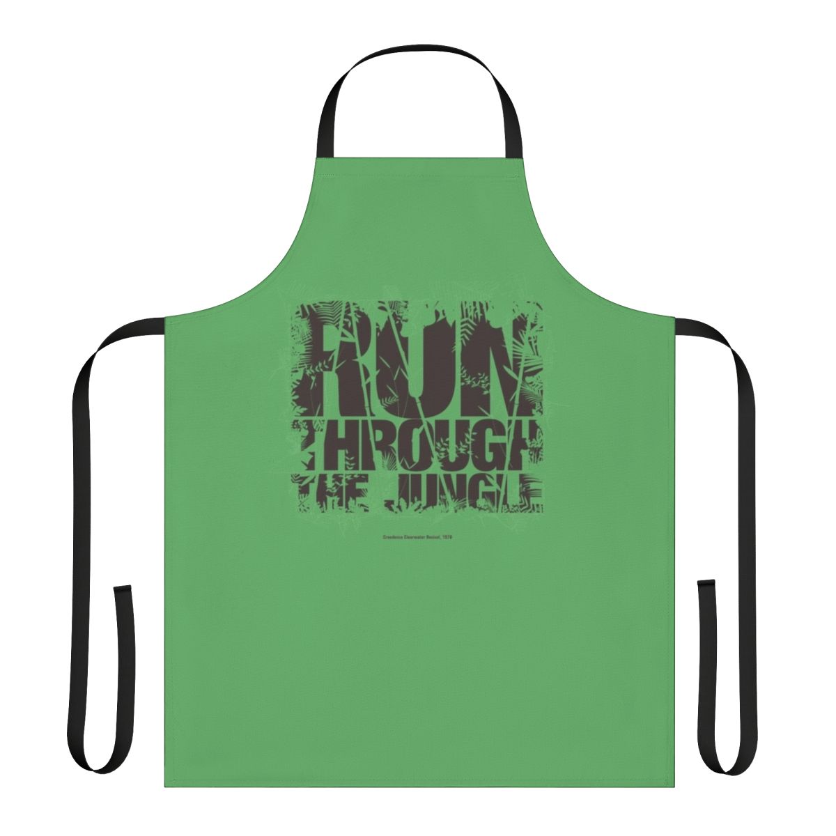 Rock n roll inspired minimalist design apron