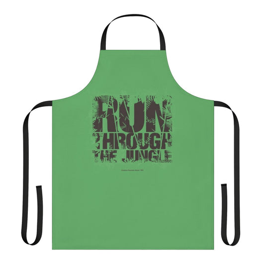 Rock n roll inspired minimalist design apron
