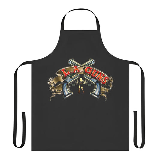Rocker apron featuring L.A. Guns inspired designs