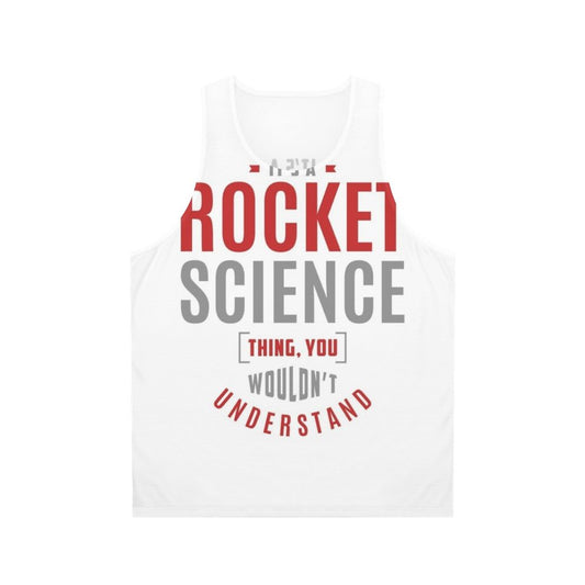 Unisex rocket science graphic tank top