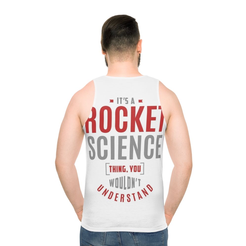 Unisex rocket science graphic tank top
