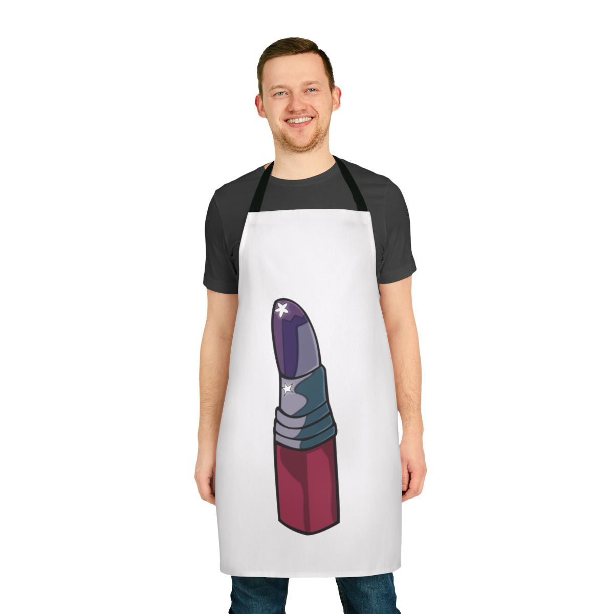 Rocketman Inspired Lip Print Apron for Fans of Elton John and the Movie