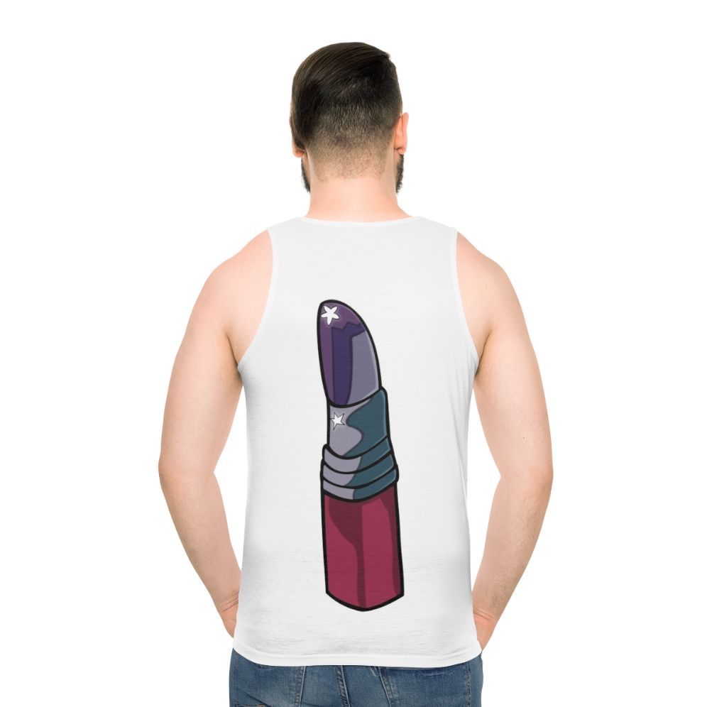Rocketman lip inspired unisex tank top