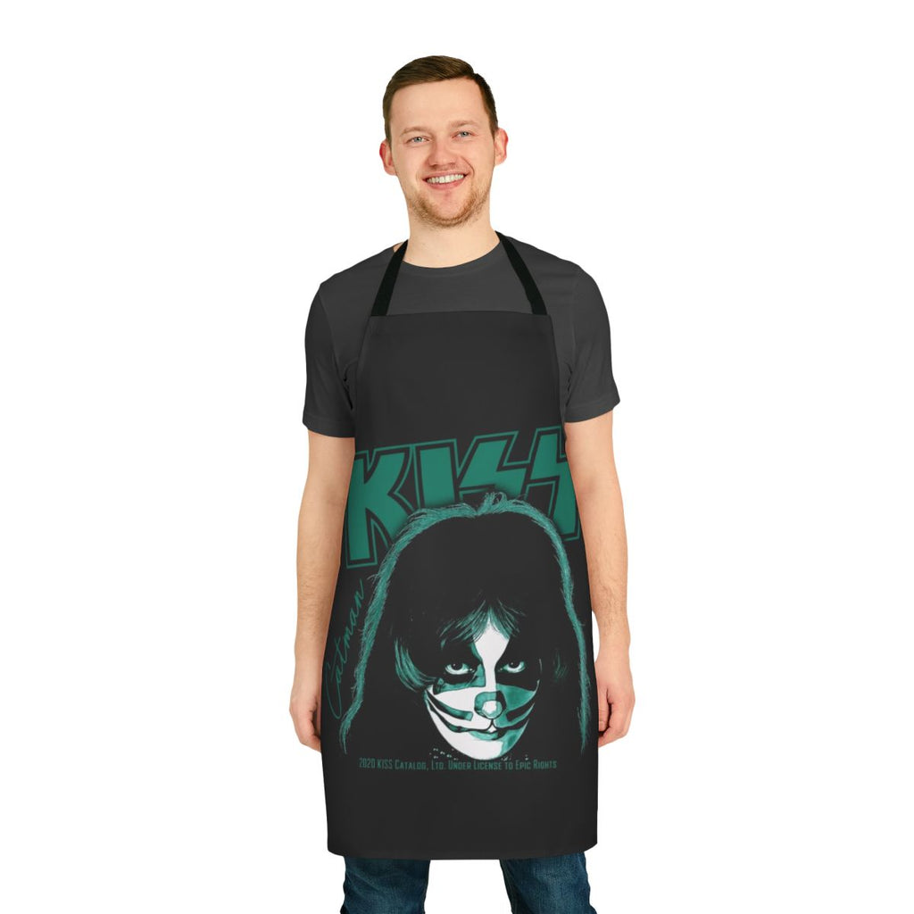 Rock band Kiss themed apron for music lovers