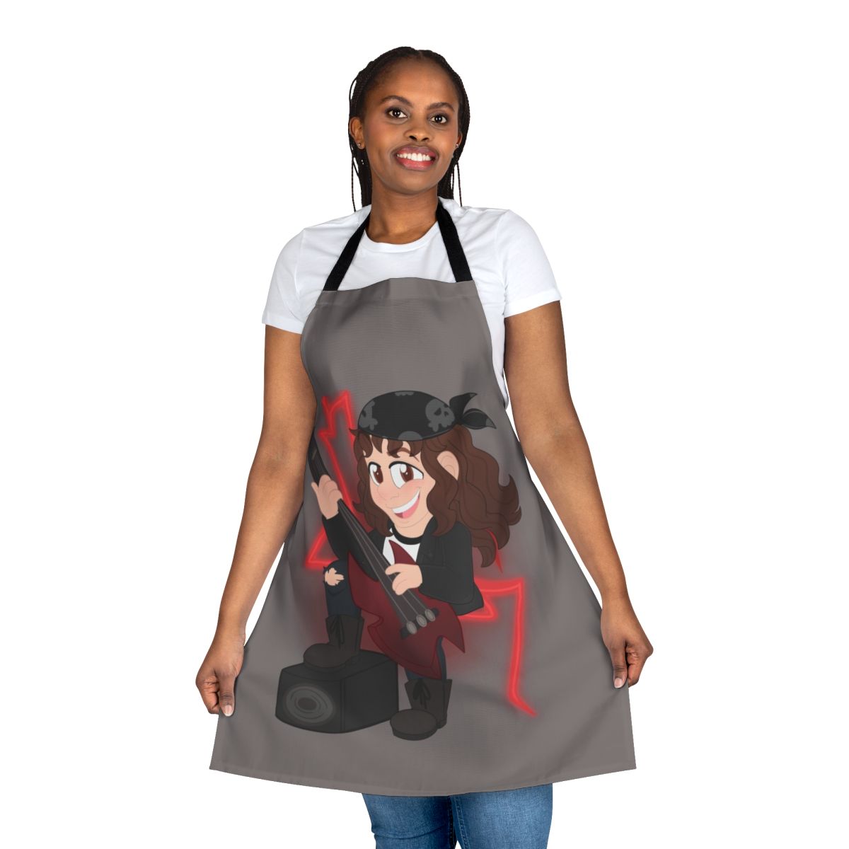 Eddie Munson inspired apron featuring the Master of Puppets album art
