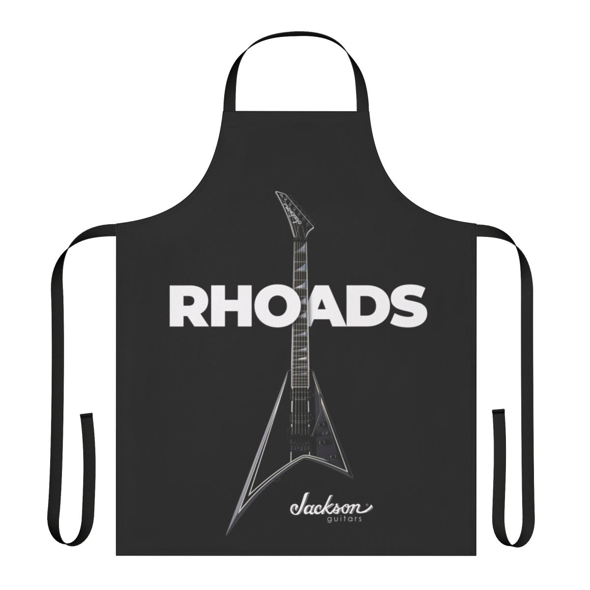 Stylish apron featuring the iconic pointy guitar design made famous by Randy Rhoads