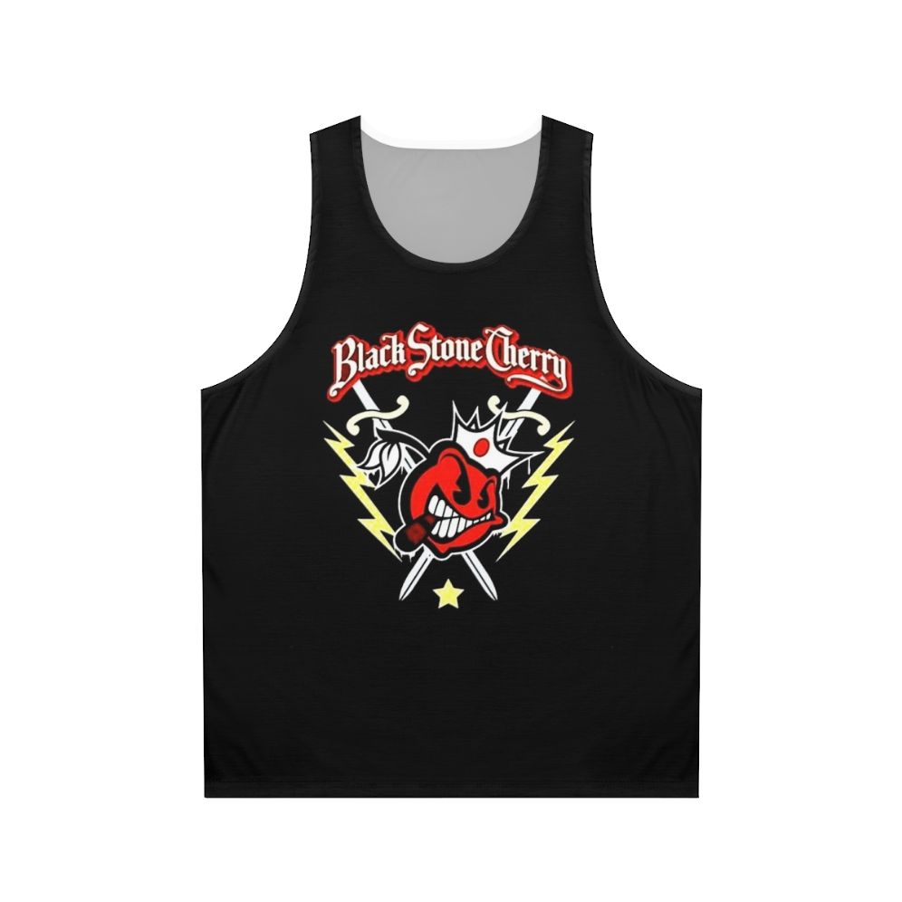 Rocking Hard Music Logo Unisex Black Tank Top