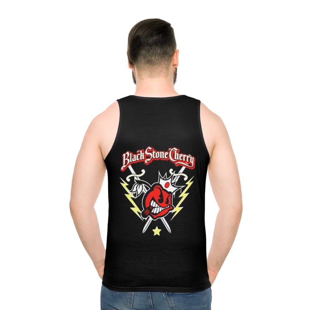 Rocking Hard Music Logo Unisex Black Tank Top