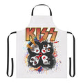 Apron featuring the iconic KISS band logo and a splash design