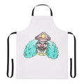 Illustration of Dr. Rockso, the rock and roll clown from Metalocalypse, on a durable apron