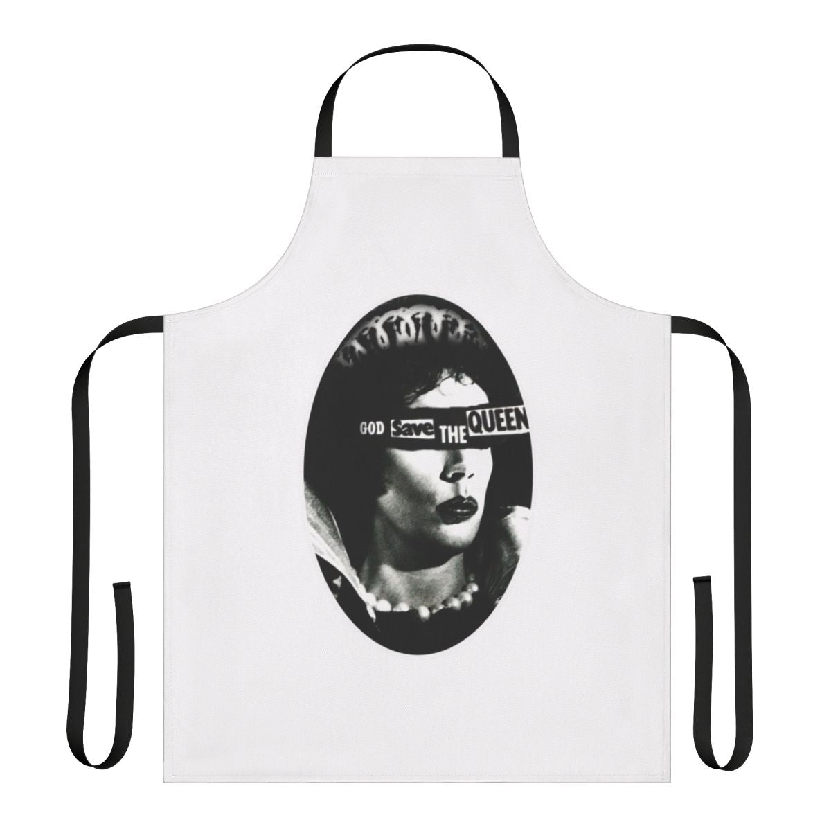 Rocky Horror Picture Show-inspired apron featuring Dr. Frank N Furter