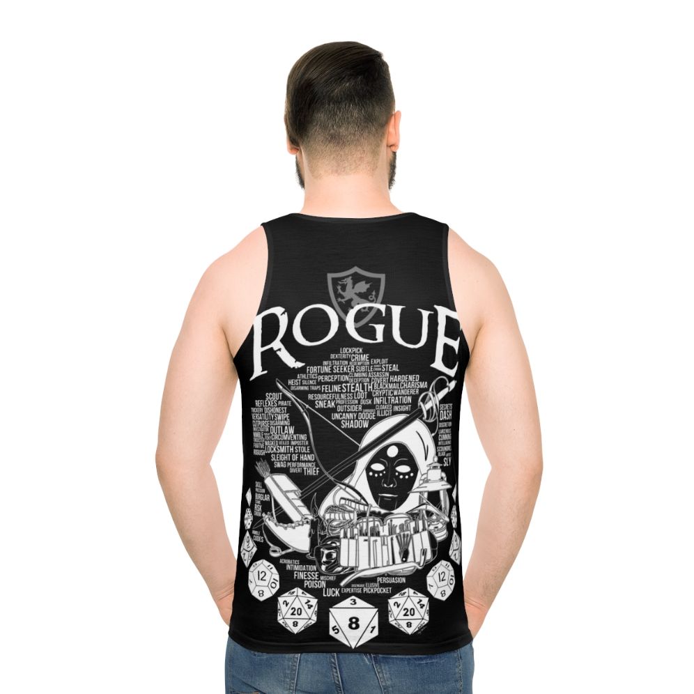 Rogue Class RPG White Tank Top