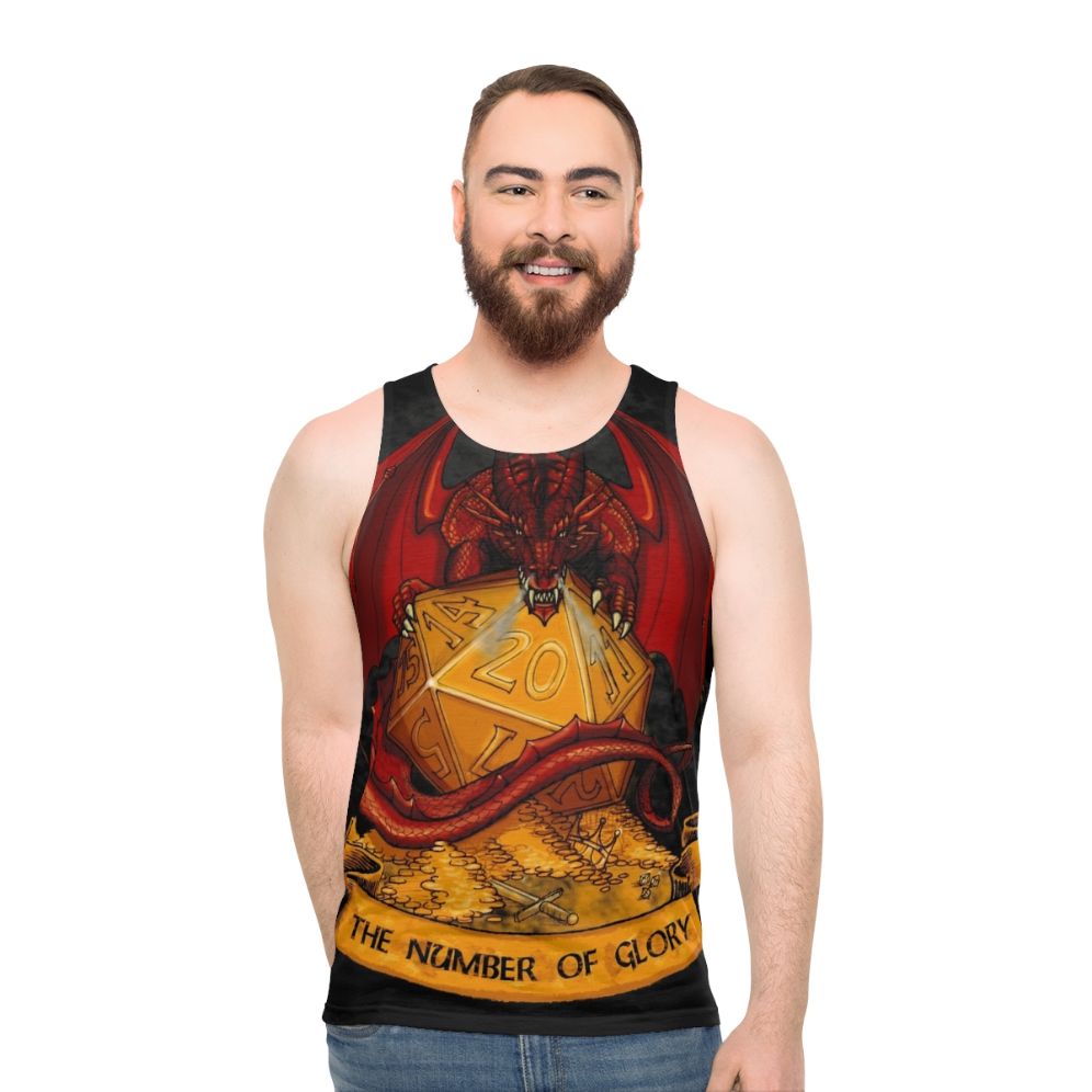 Roll The Dice Unisex Fantasy Gaming Tank Top