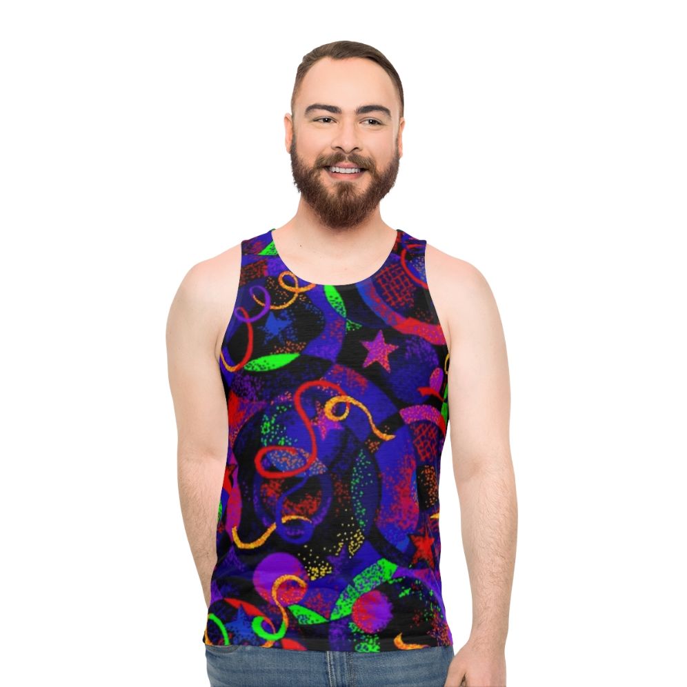 Roller Rink Unisex Tank Top with Vintage Aesthetic
