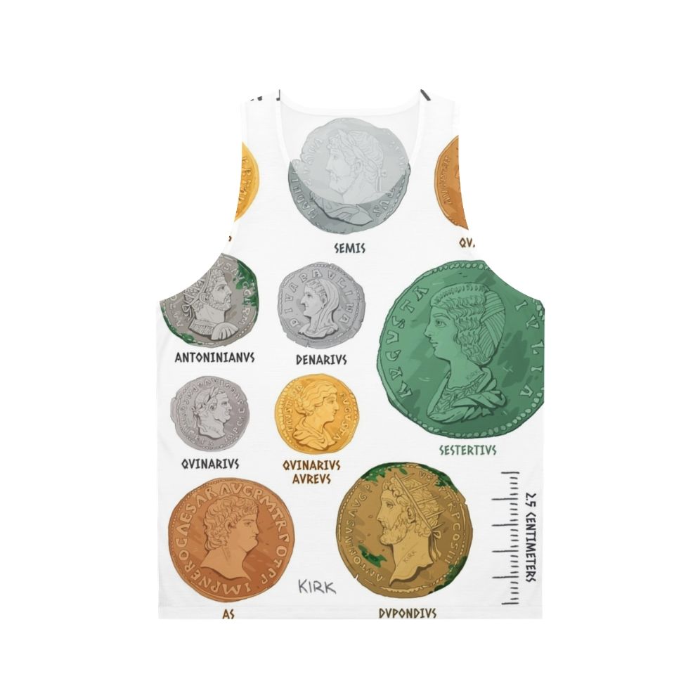 Roman Imperial Coin Chart Unisex Tank Top