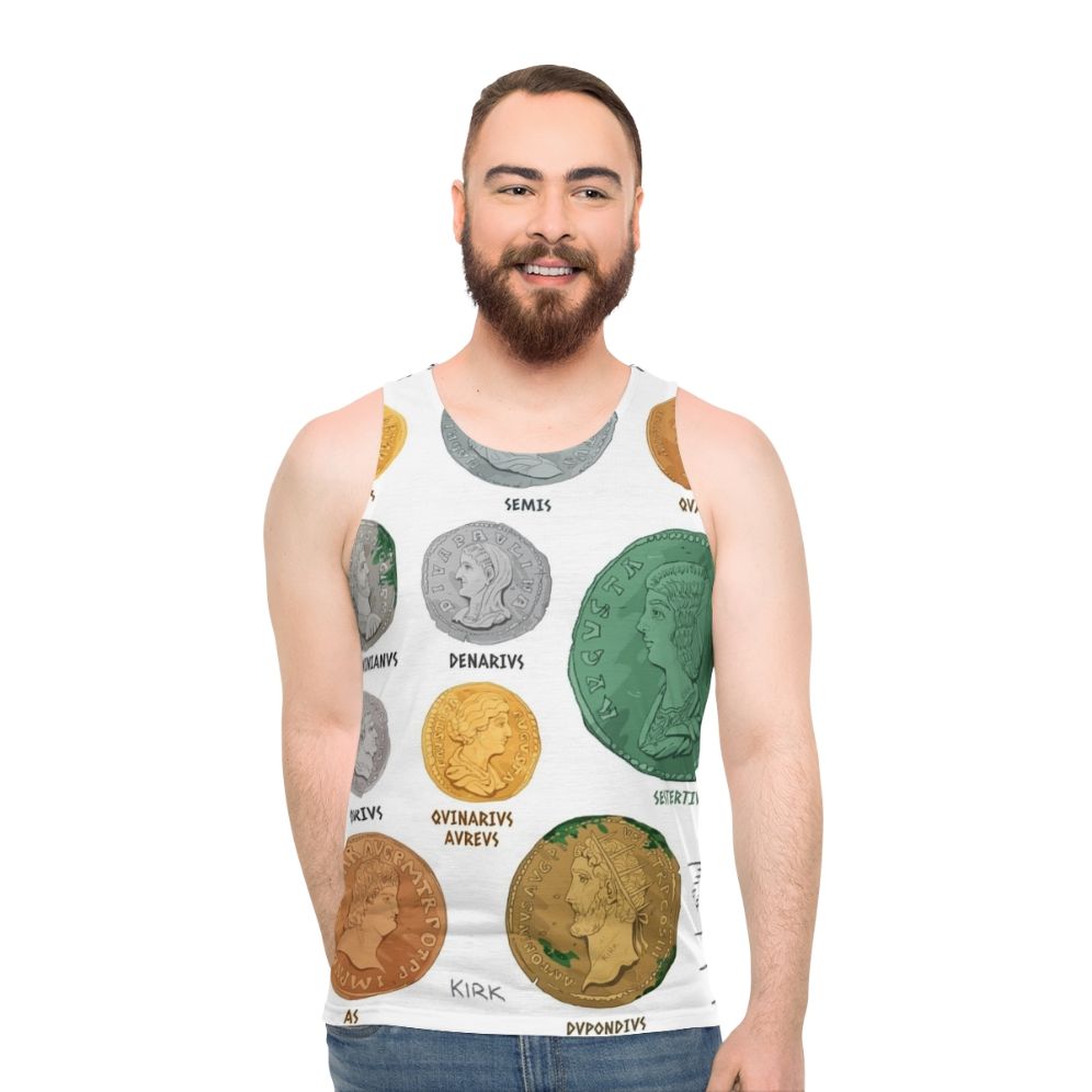 Roman Imperial Coin Chart Unisex Tank Top