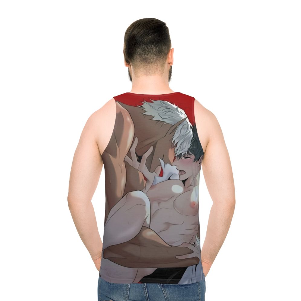 Romantic anime inspired unisex tank top