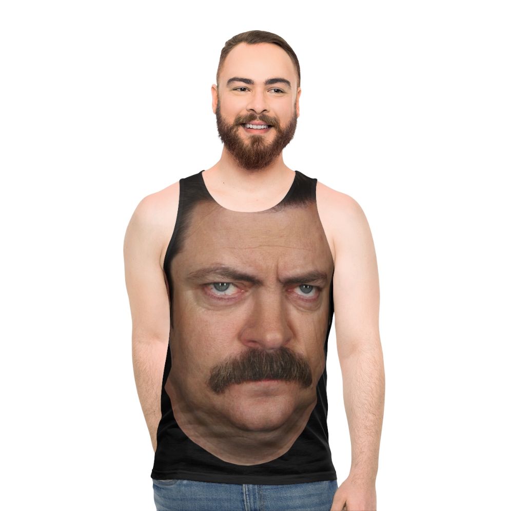 Ron Swanson Inspired Unisex Tank Top