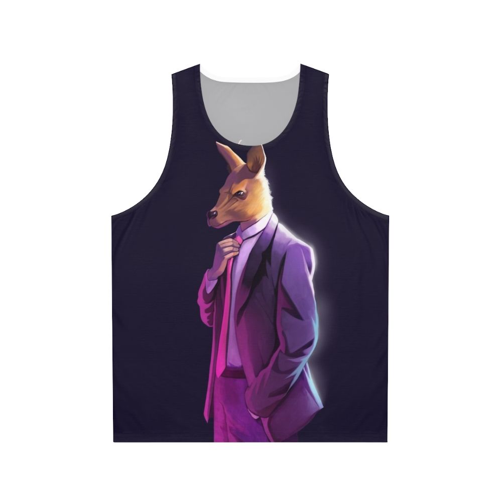 Roo in Suit Atheism Unisex Tank Top