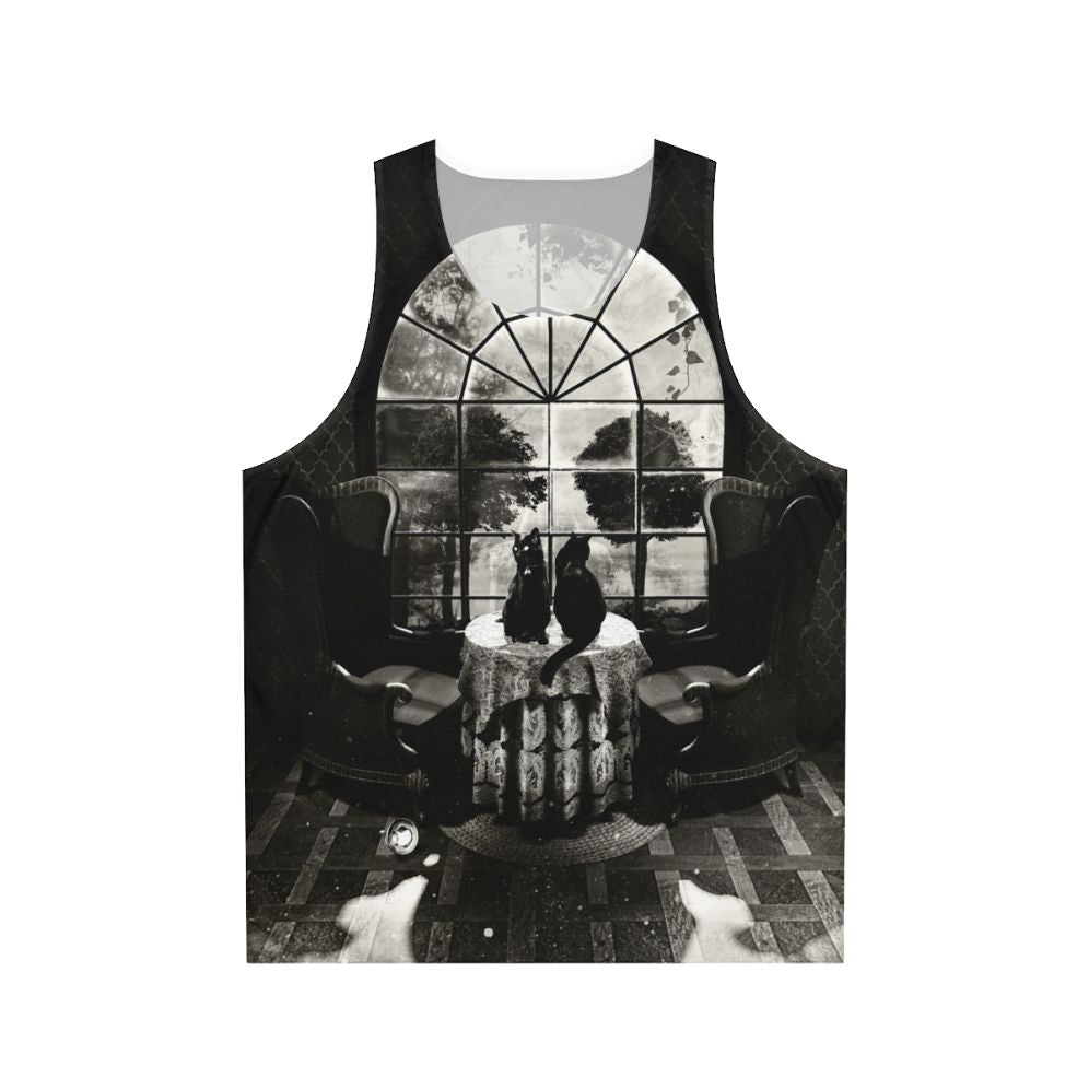 Room skull unisex tank top for gothic fashion lovers