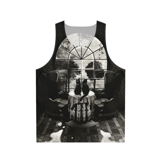 Room skull unisex tank top for gothic fashion lovers