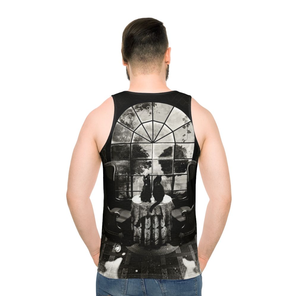 Room skull unisex tank top for gothic fashion lovers