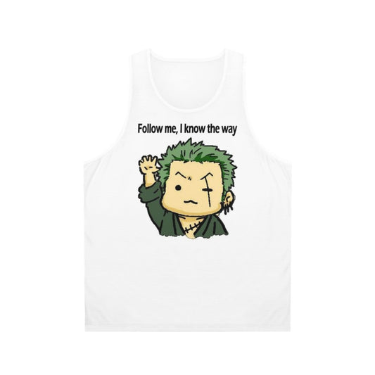 Roronoa Zoro One Piece Anime Unisex Tank Top