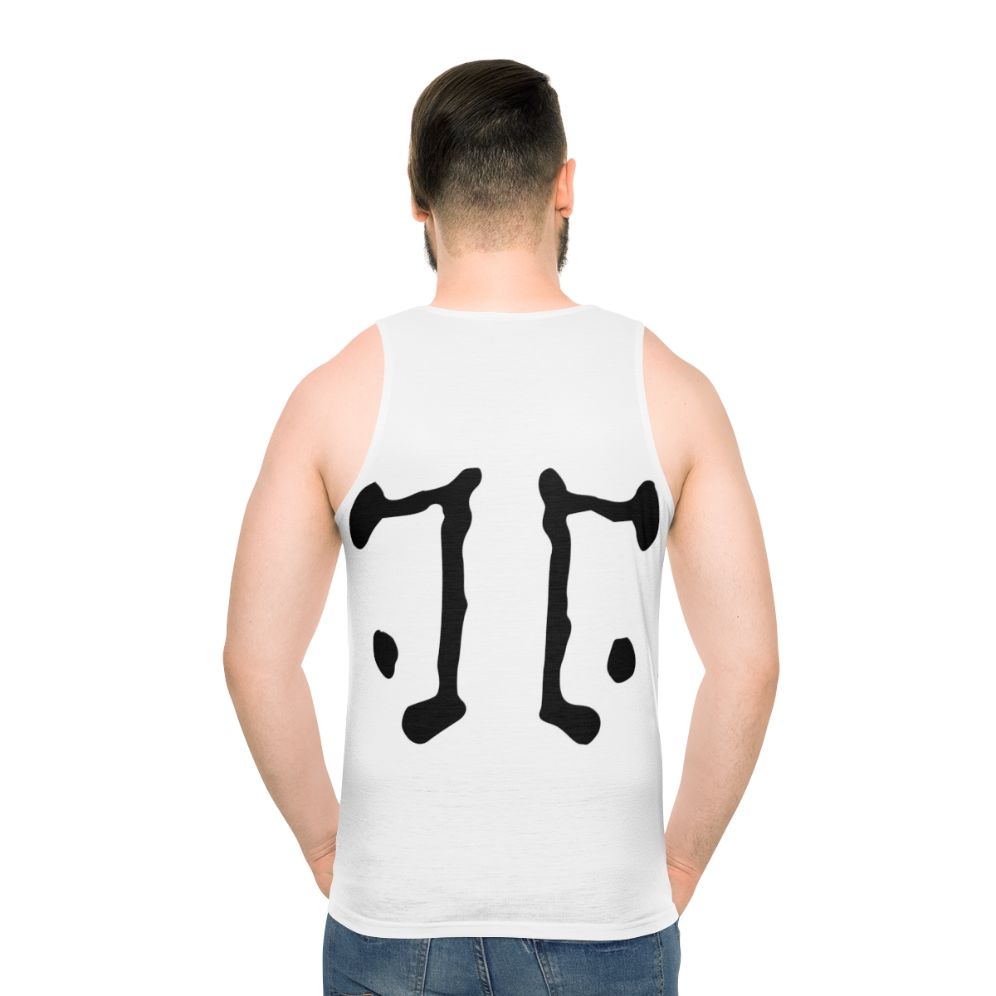 Rorschach unisex tank top with iconic inkblot design