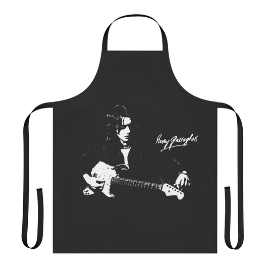 Rory Gallagher Inspired Apron with Musician Silhouette Design
