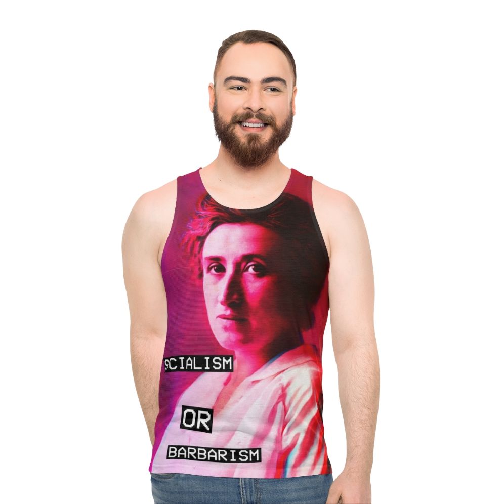 Rosa Luxemburg Unisex Anti-Fascist Tank Top