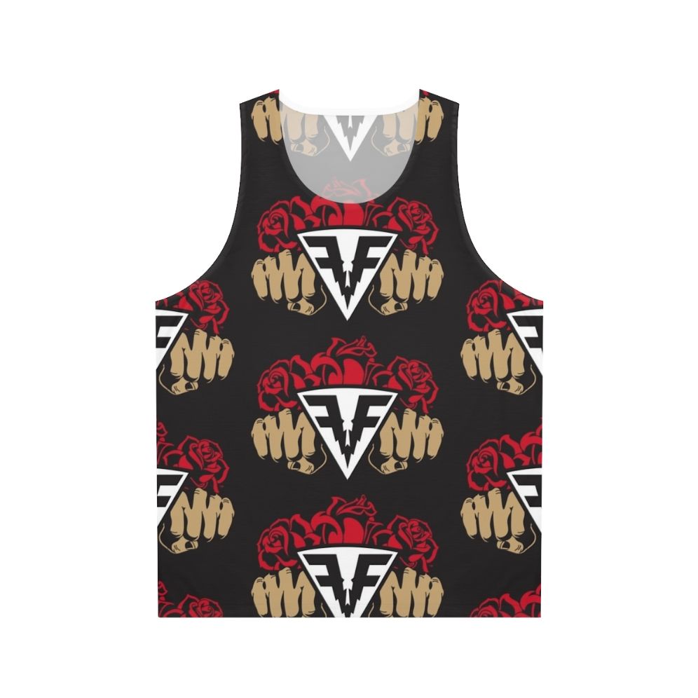 Rose floral unisex tank top