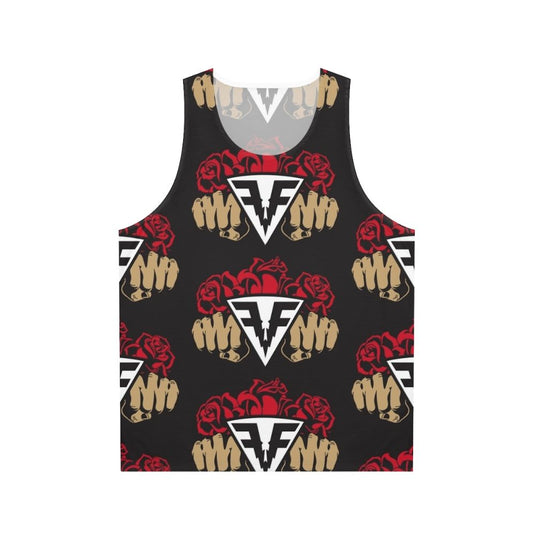 Rose floral unisex tank top