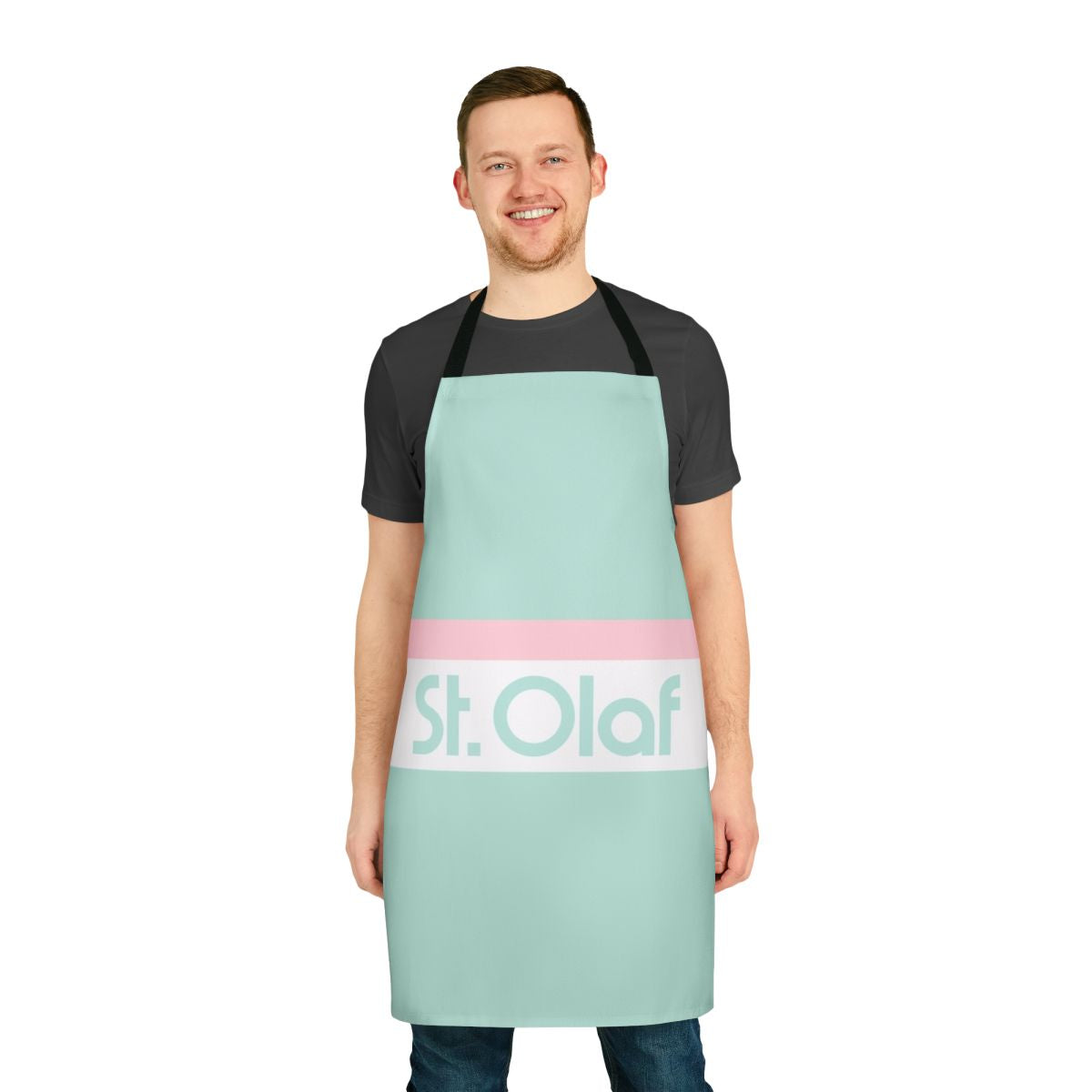 Rose Nylund-inspired apron featuring the St. Olaf logo from The Golden Girls