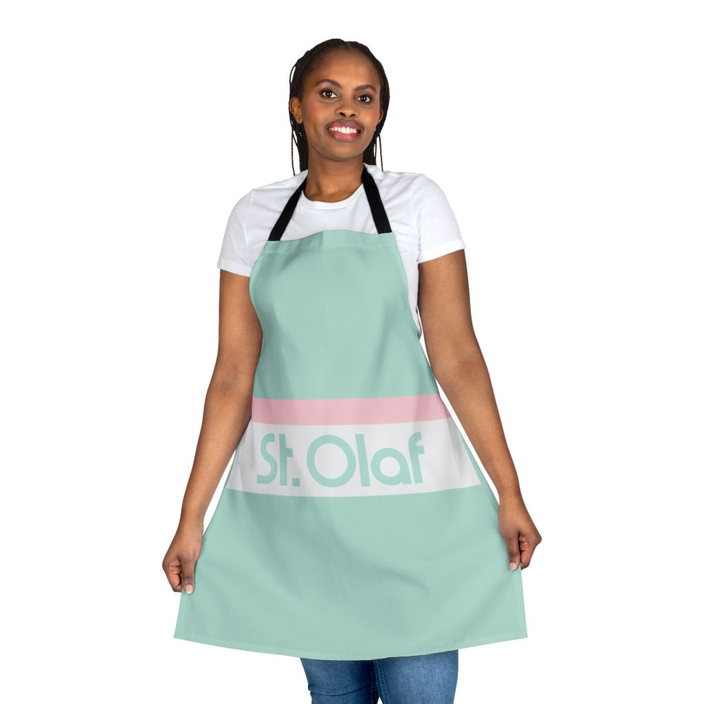 Rose Nylund-inspired apron featuring the St. Olaf logo from The Golden Girls