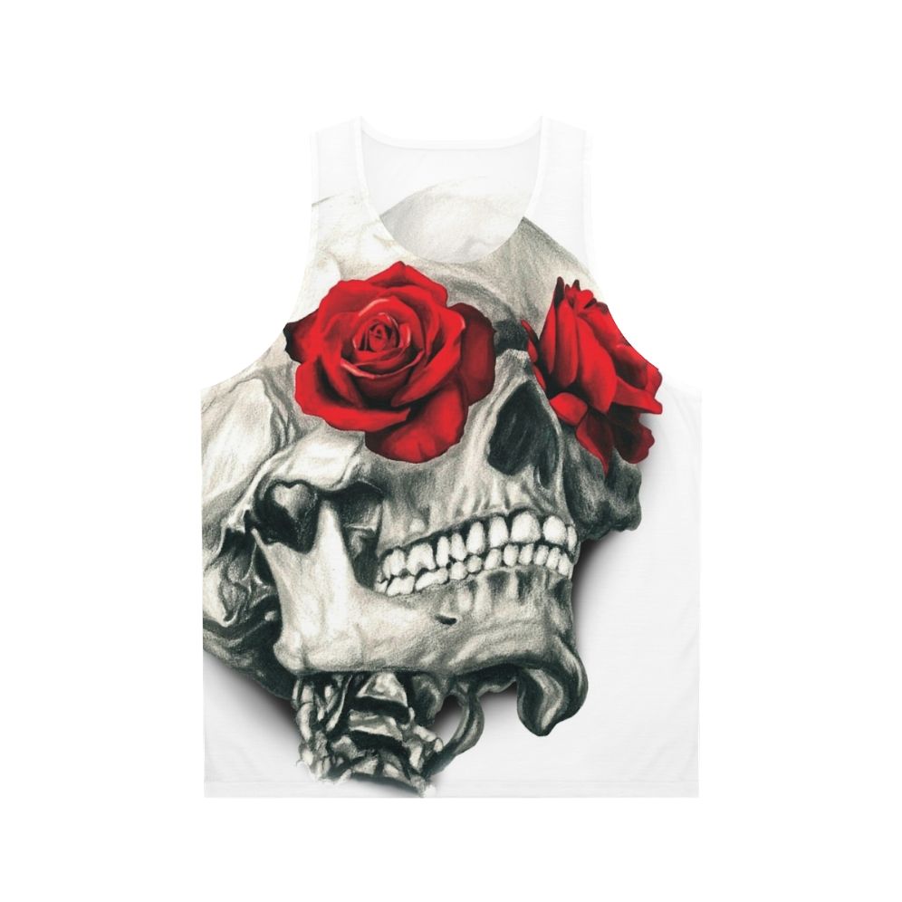 Rose Skull Unisex Tank Top