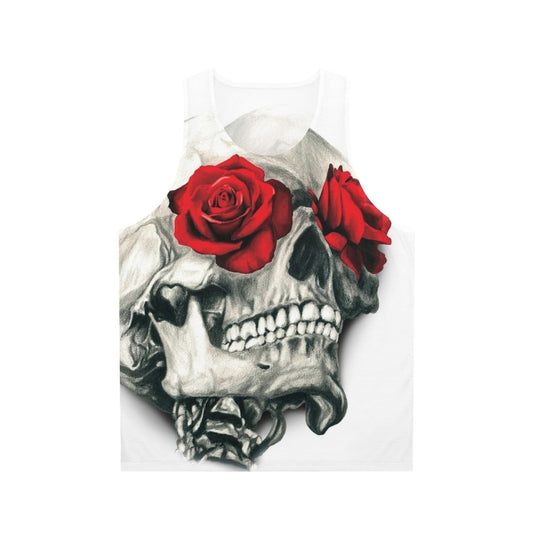 Rose Skull Unisex Tank Top