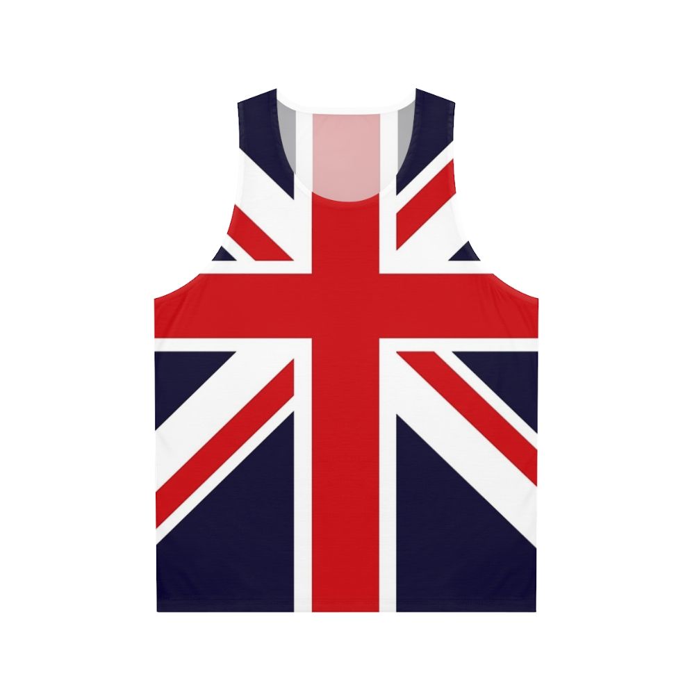 Rose Union Jack British Flag Great Britain Punk Unisex Tank Top