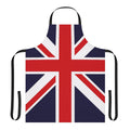Rose Union Jack inspired British flag design apron