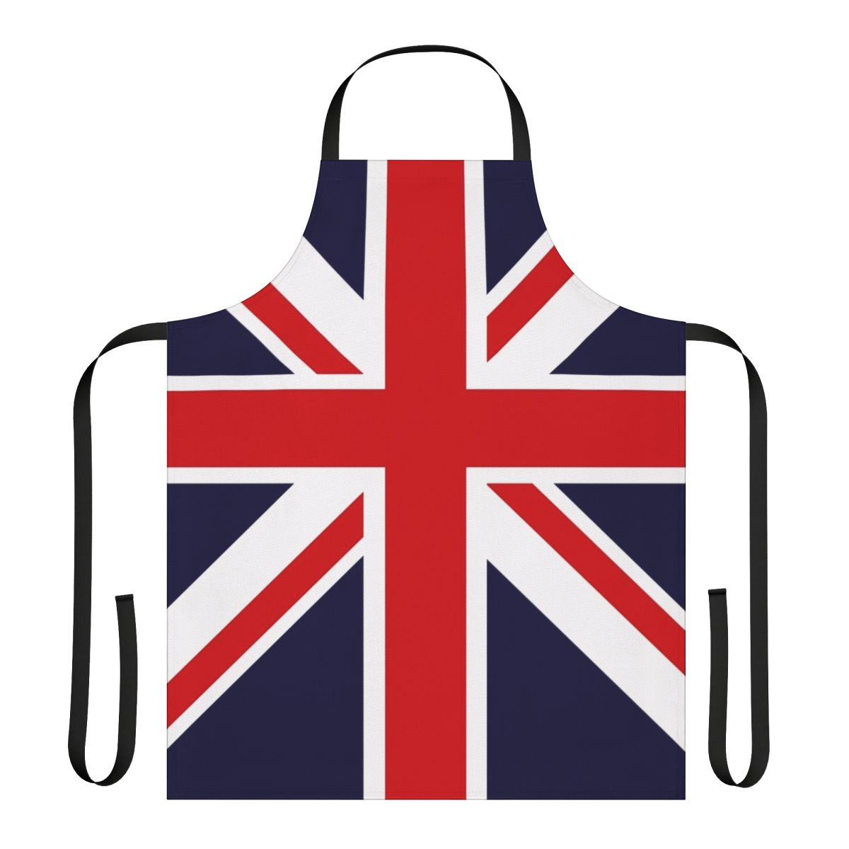 Rose Union Jack inspired British flag design apron