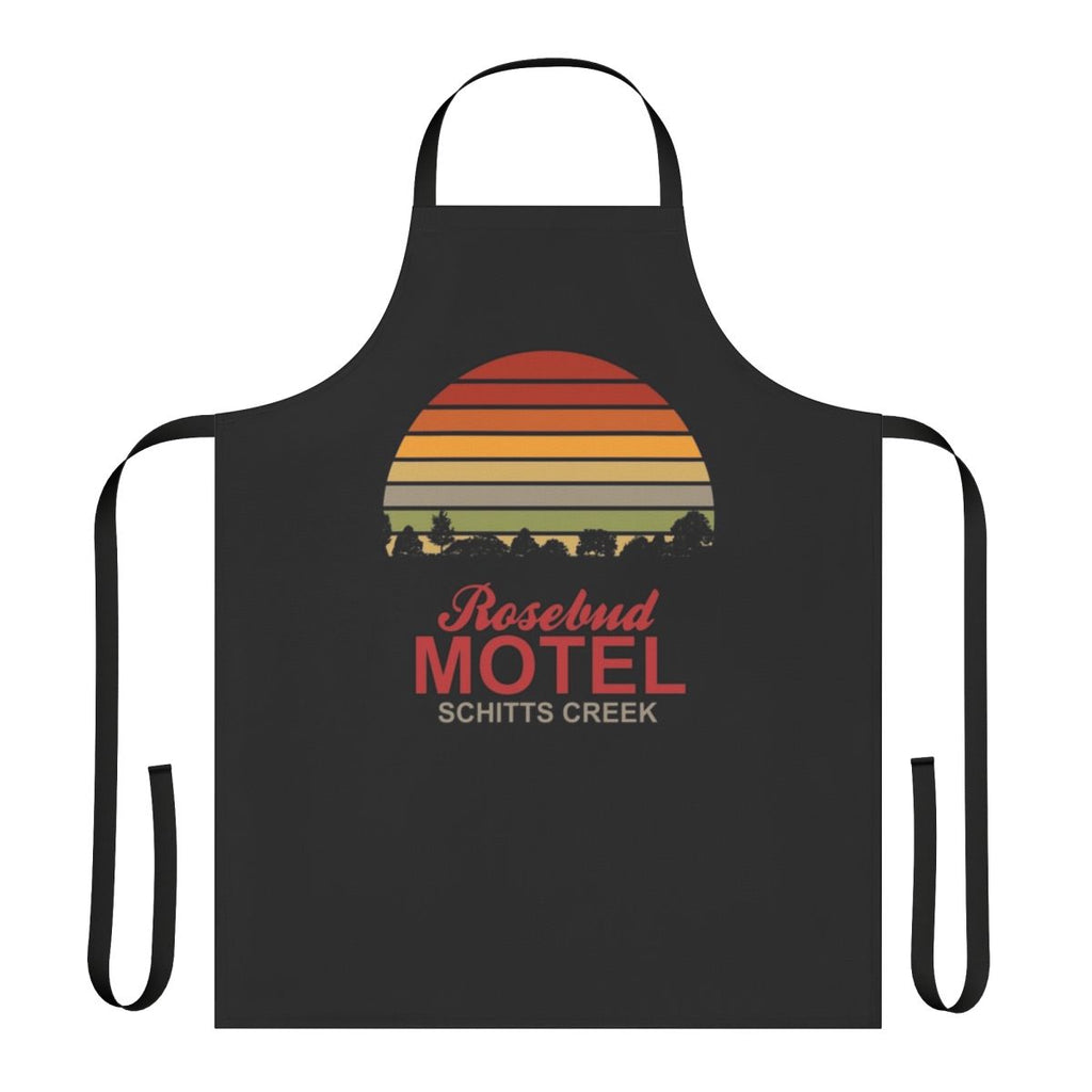 Rosebud Motel Sunset Inspired Apron with Schitt's Creek Retro Design