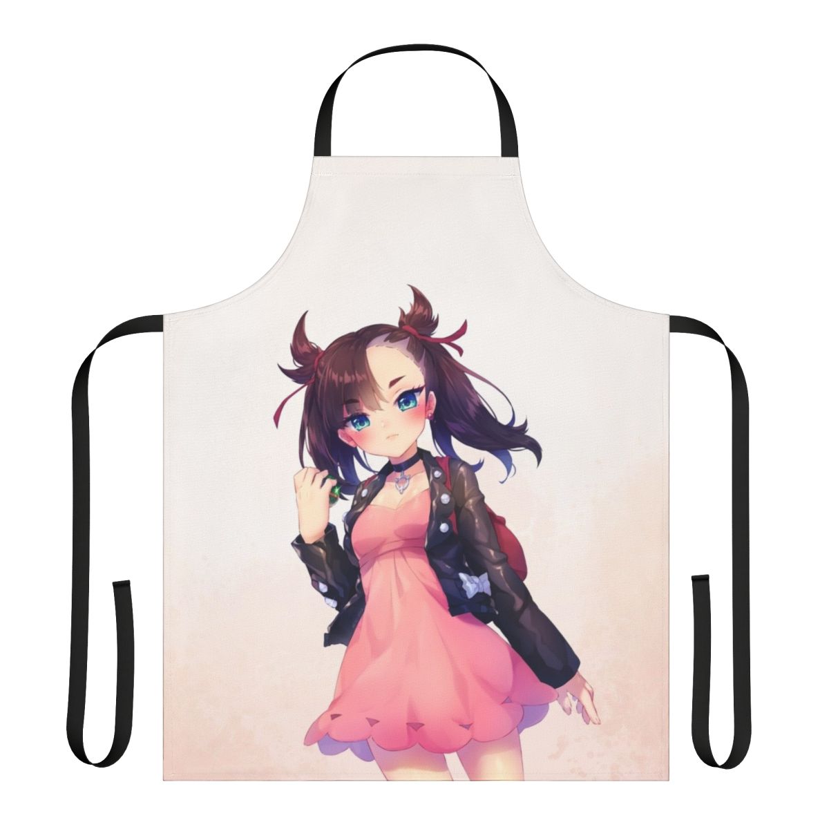 Roxy-inspired apron featuring Pokemon characters and designs