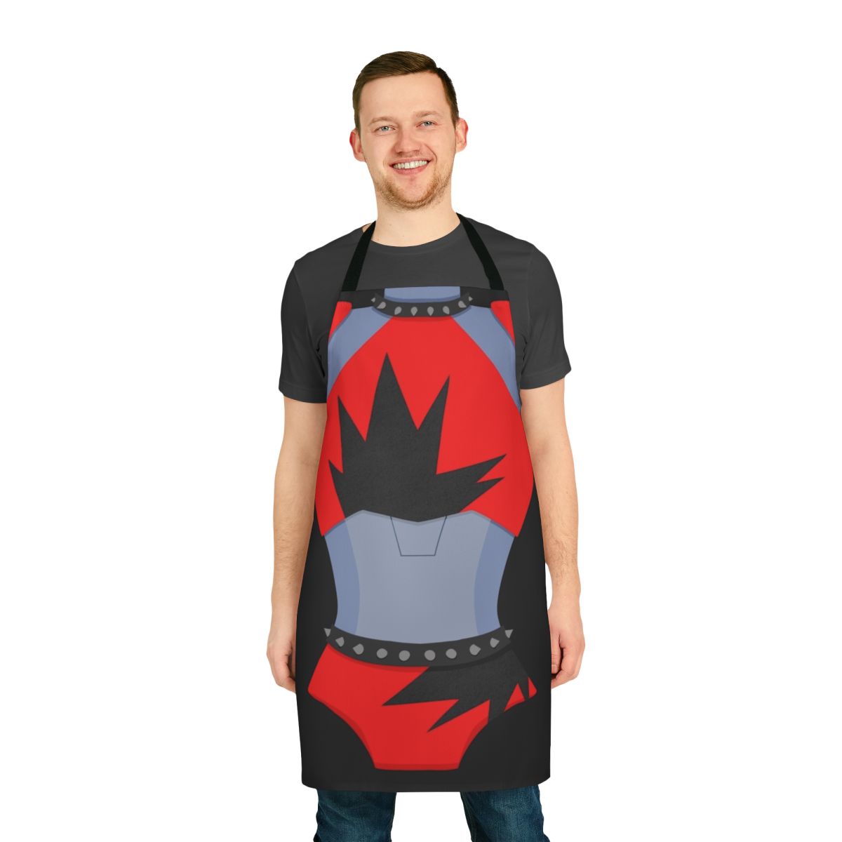 "Roxy Wolf-themed apron inspired by the video game Five Nights at Freddy's: Security Breach"