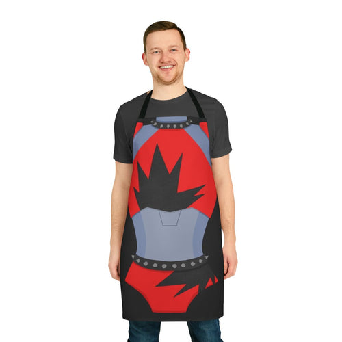 "Roxy Wolf-themed apron inspired by the video game Five Nights at Freddy's: Security Breach"