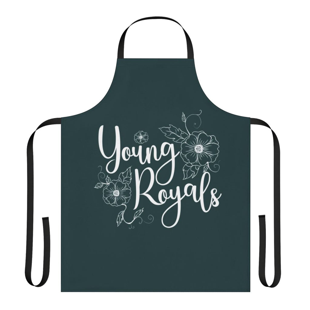 Stylish young royals-themed kitchen apron