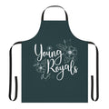 Stylish young royals-themed kitchen apron