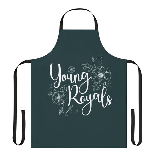 Stylish young royals-themed kitchen apron