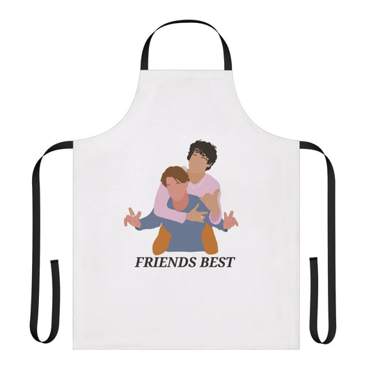 "A stylish apron featuring the captivating characters from the Netflix series Young Royals"